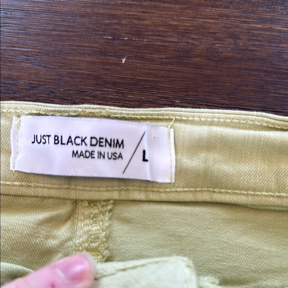 Just Black Denim Button Down A Line Skirt Size Large - Picture 4 of 12